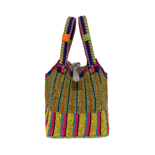 Yala - Cotton Bag With Beads Embroidery