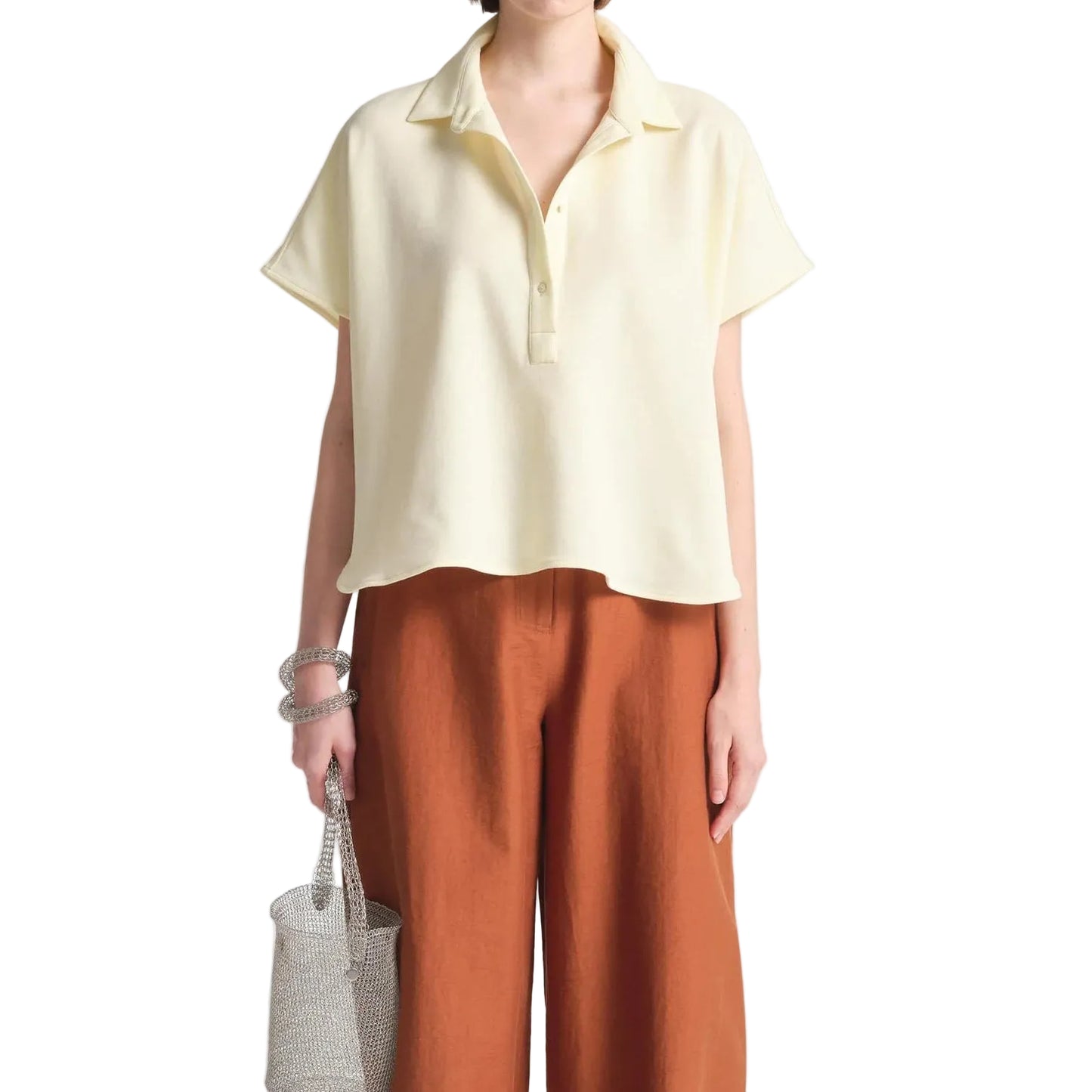 Cotton Pique "Ariel" Top