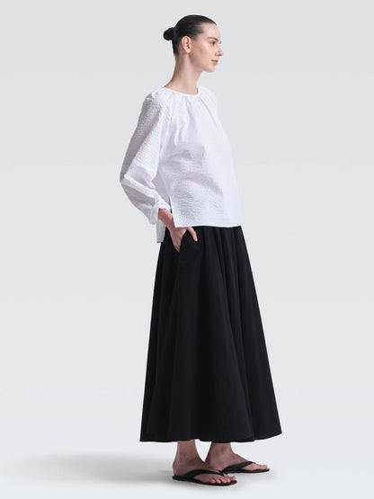 Seersucker "Moona" Top