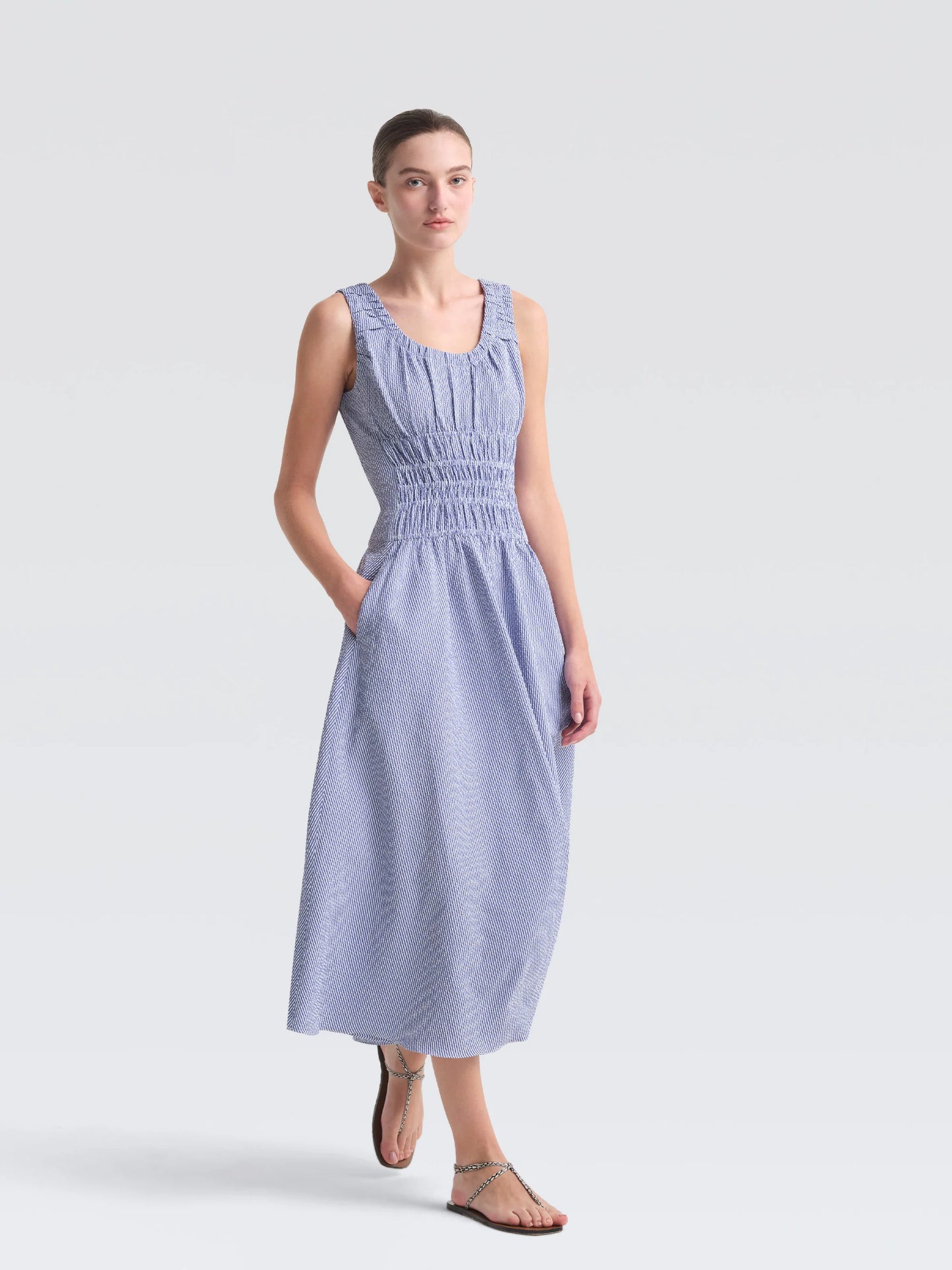 (CO) Seersucker "Annabelle" Dress