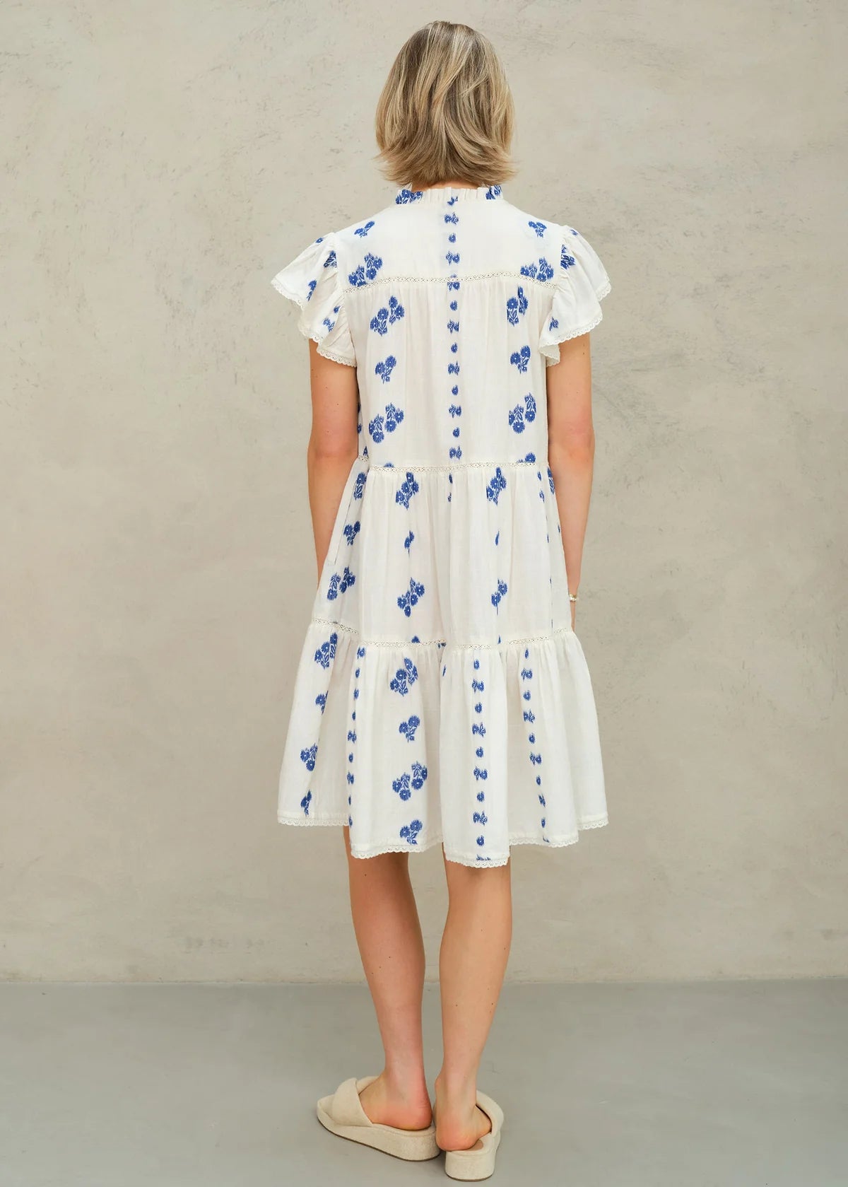 Iris Woven Frill S/Dress