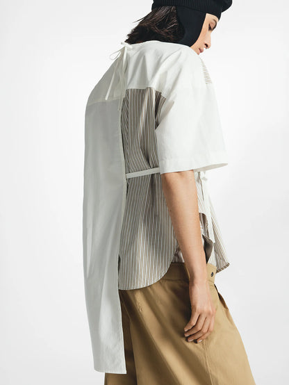 Jackson Tie-side Asymmetric Short-Sleeve Shirt