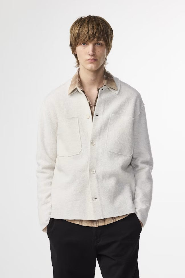 Jonas Boiled wool Overshirt