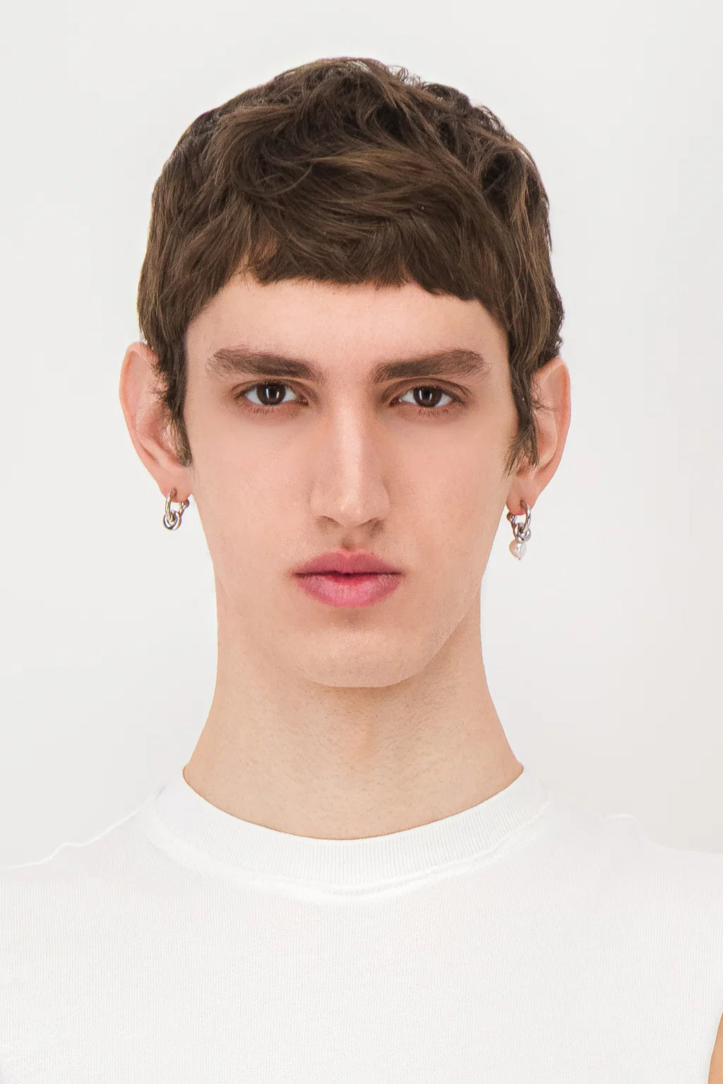 Ethan Pearl Earrings Palladium