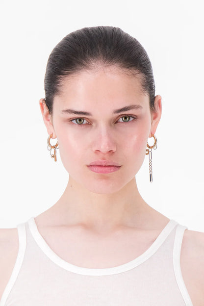 Iris Pearl Earrings Palladium