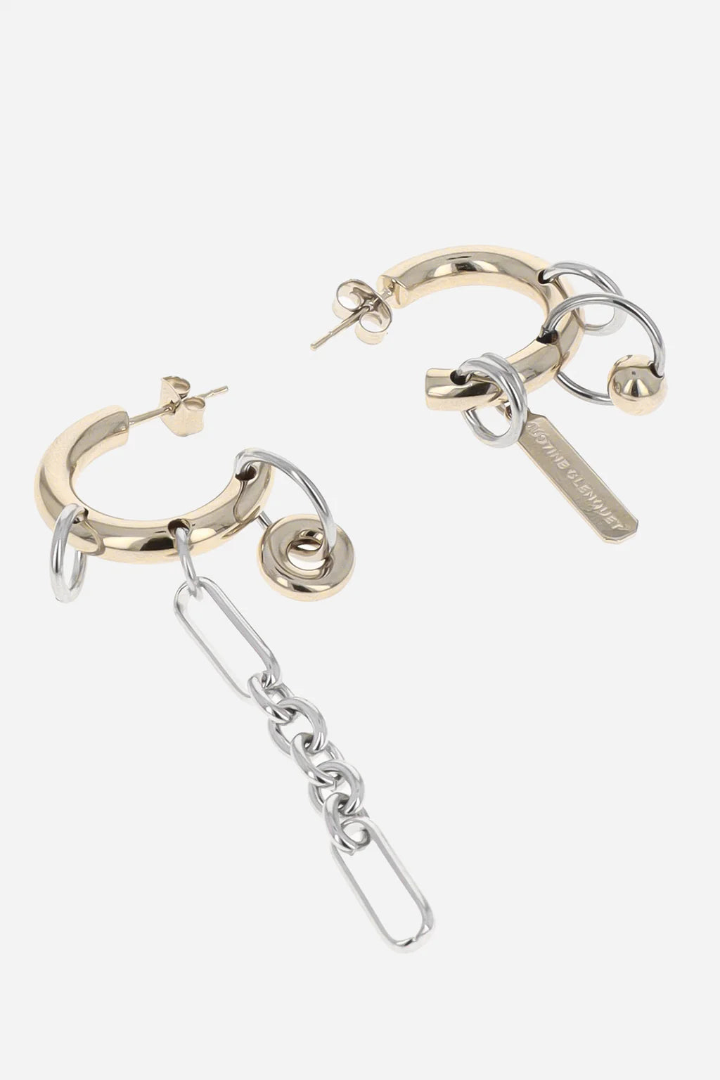 Iris Pearl Earrings Palladium
