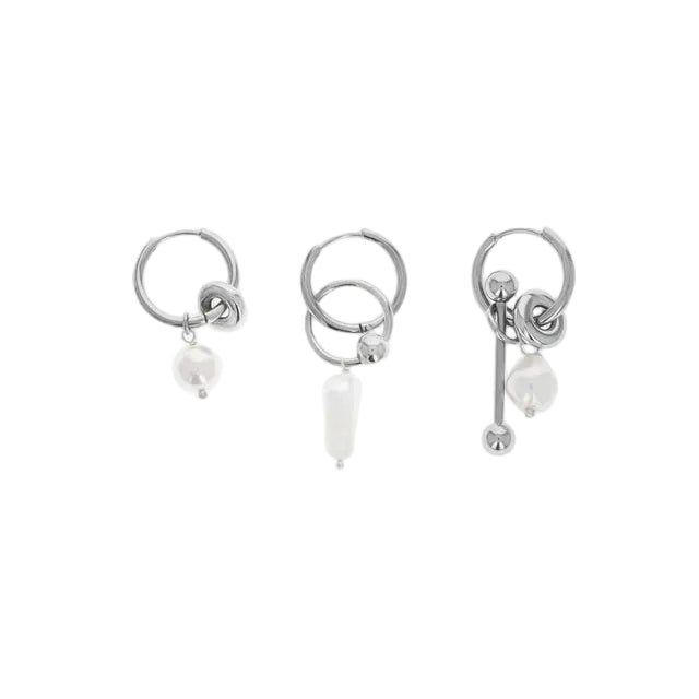 Palmer Earrings Set Palladium