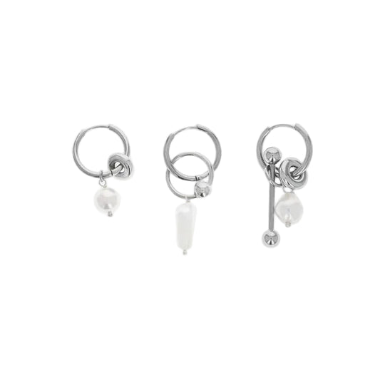 Palmer Earrings Set Palladium
