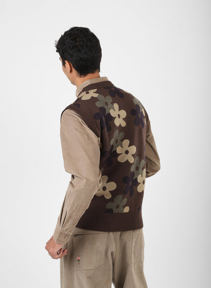 MANISH KNITTED VEST WITH PATCH POCKET
