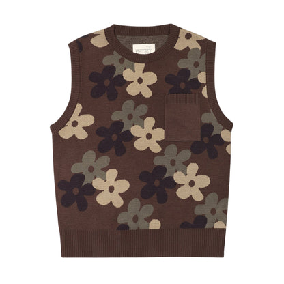 MANISH KNITTED VEST WITH PATCH POCKET