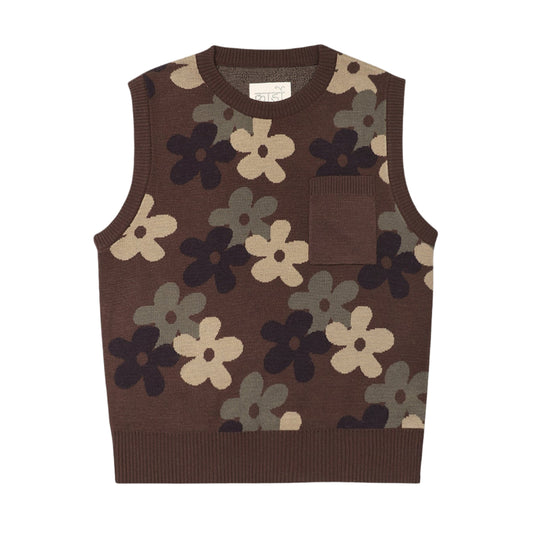 MANISH KNITTED VEST WITH PATCH POCKET