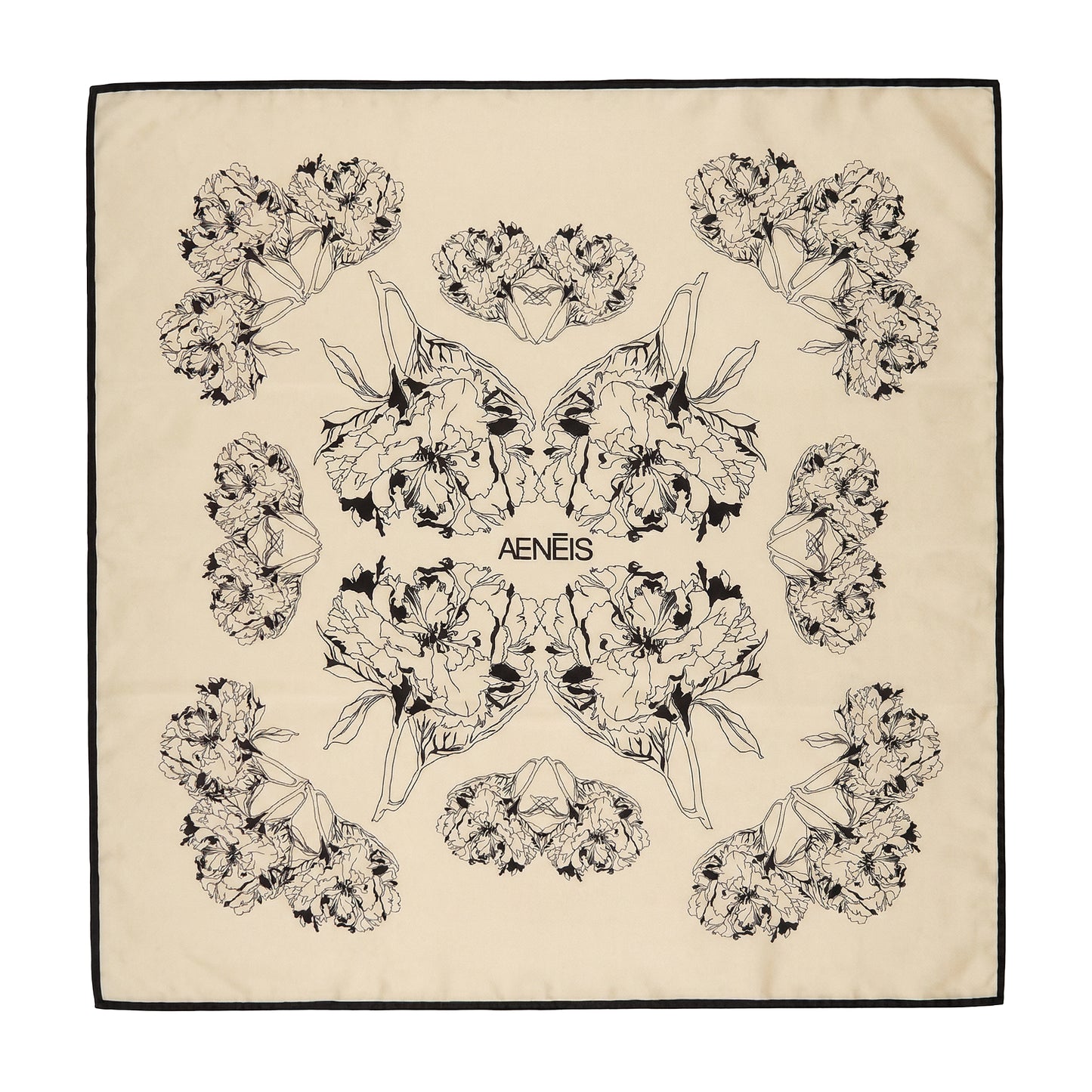 Peonia Silk Scarf 68cm