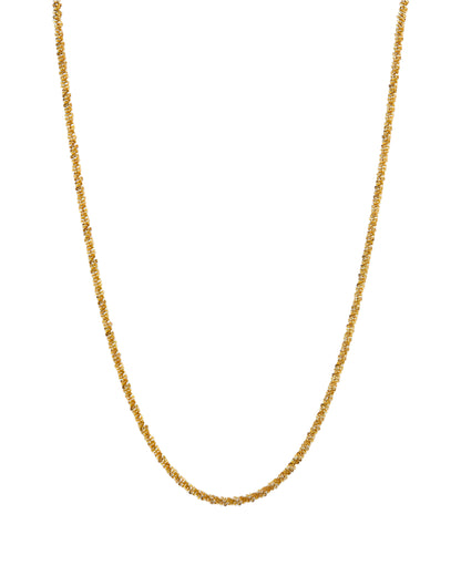 Ruffle Chain Necklace Gold