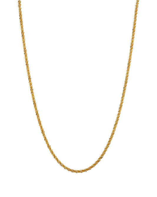 Ruffle Chain Necklace Gold