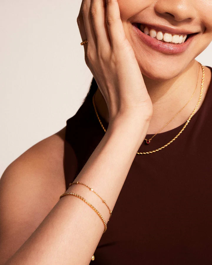 Sophie Beaded Bracelet Gold