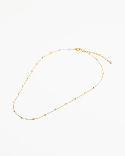 Sophie Beaded Necklace Gold