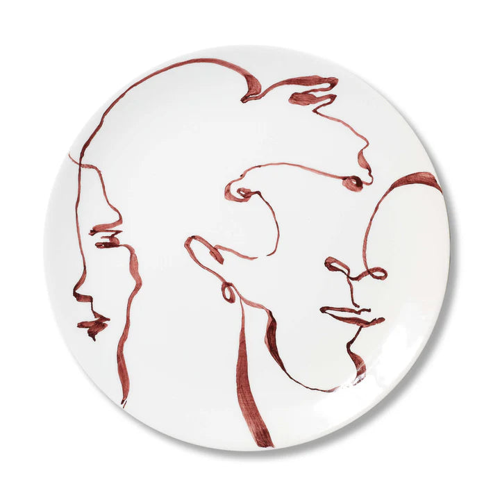 Modern Face Dinner + Box 25cm