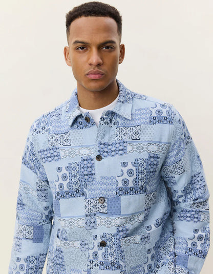 Patchwork Jacquard Overshirt