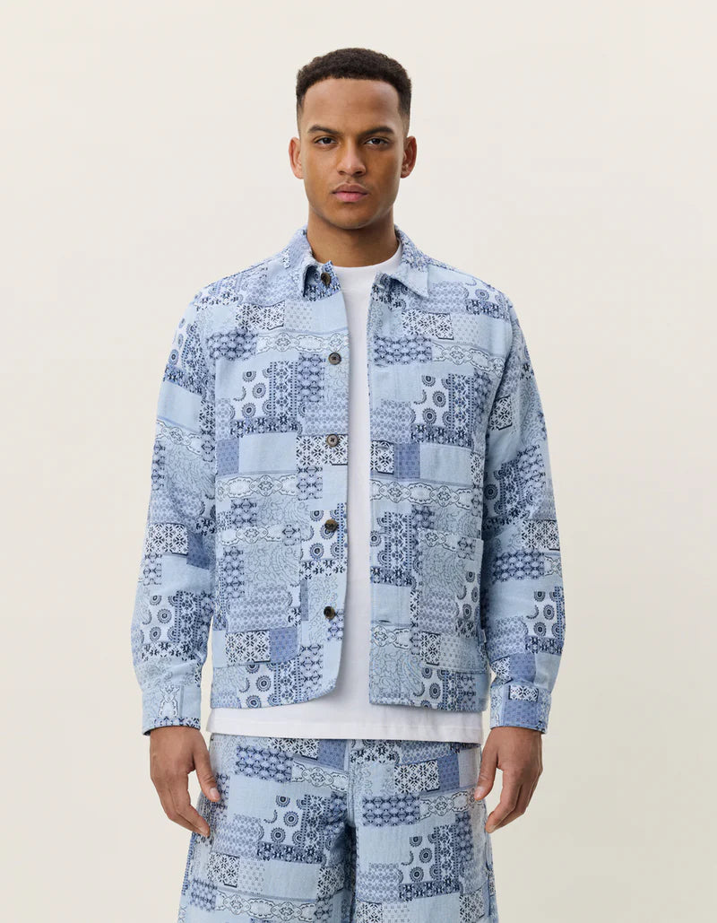 Patchwork Jacquard Overshirt