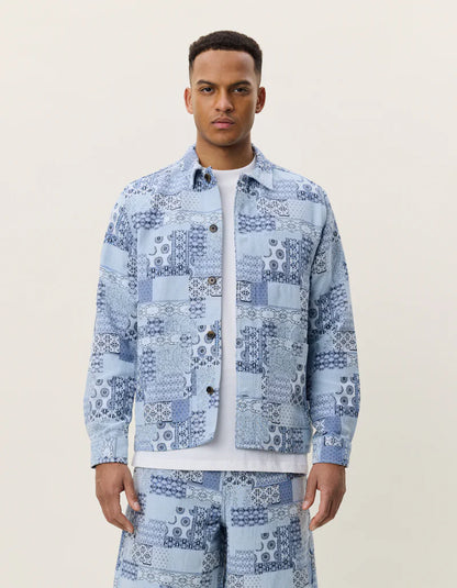 Patchwork Jacquard Overshirt