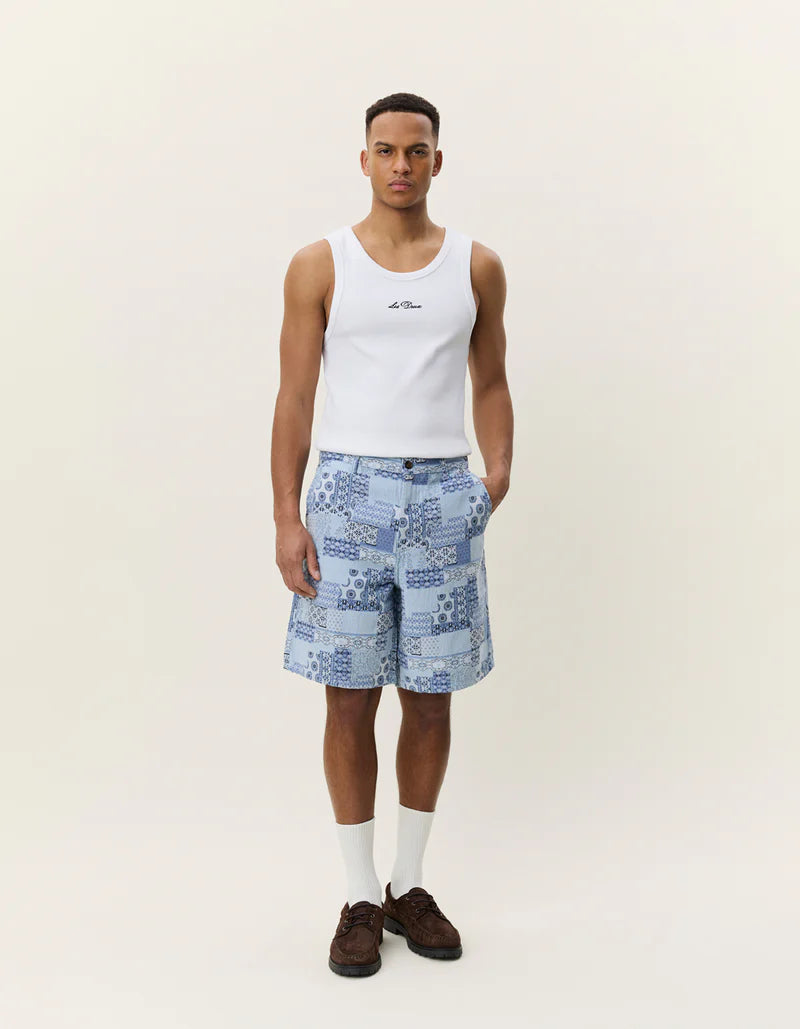 Patchwork Jacquard Shorts