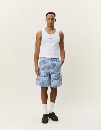 Patchwork Jacquard Shorts