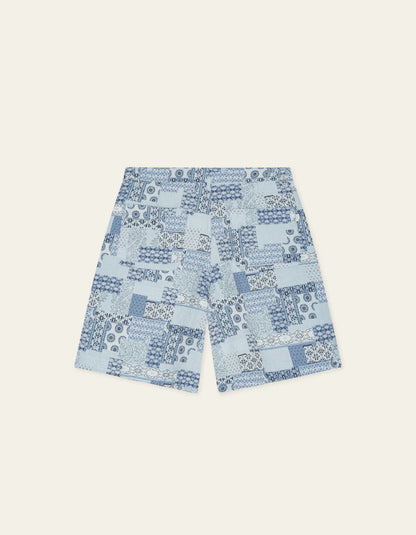 Patchwork Jacquard Shorts