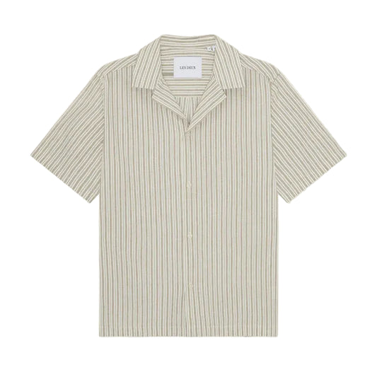 Stripe Cotton-Linen SS Shirt
