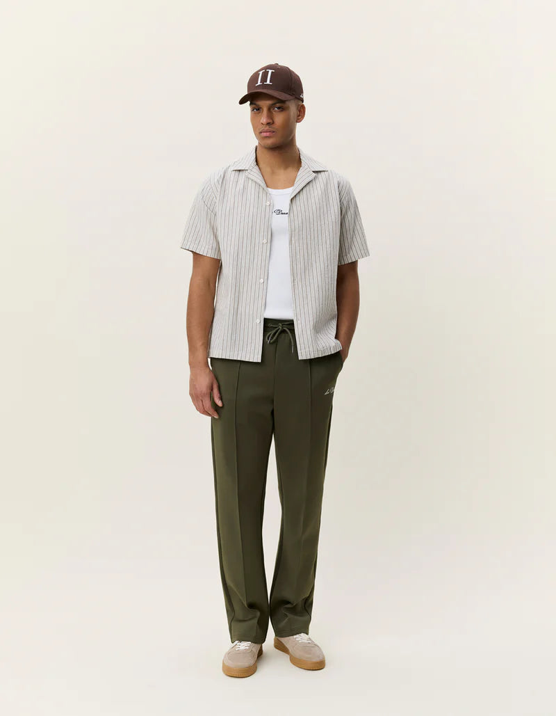 Stripe Cotton-Linen SS Shirt