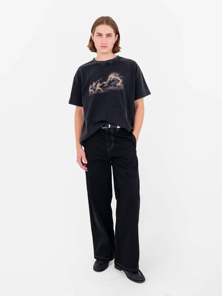 Bandit Tee in Washed Black