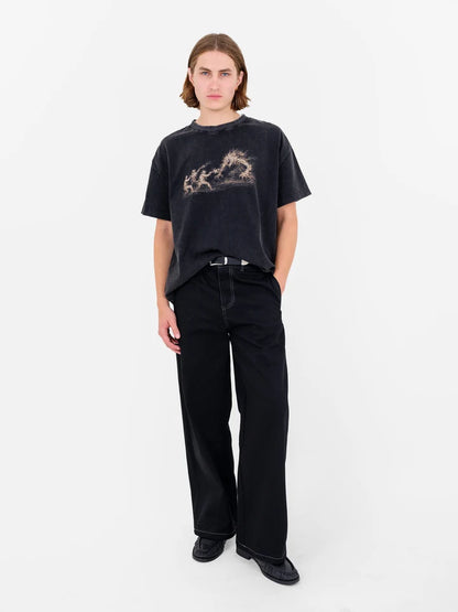 Bandit Tee in Washed Black