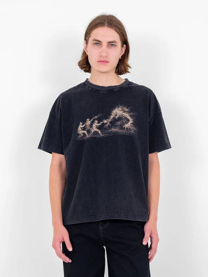 Bandit Tee in Washed Black