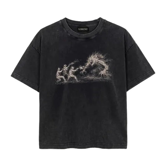Bandit Tee in Washed Black