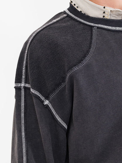 Treka Long Sleeve in Washed Grey Sweatshirt