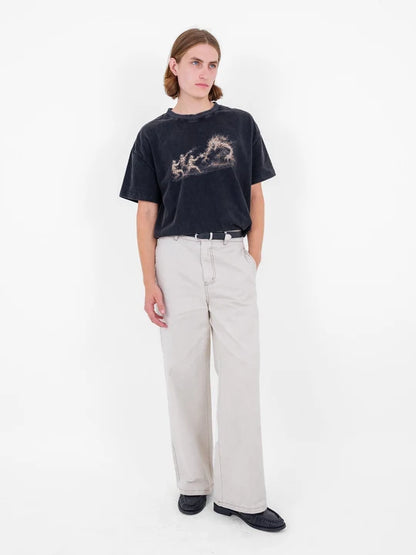 Uniform Wide Leg Pant in Dust Stone