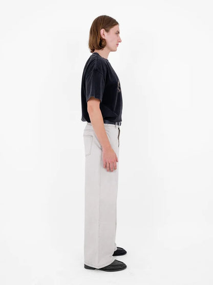 Uniform Wide Leg Pant in Dust Stone