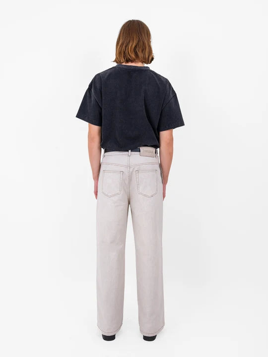 Uniform Wide Leg Pant in Dust Stone
