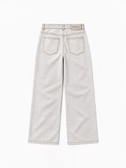 Uniform Wide Leg Pant in Dust Stone