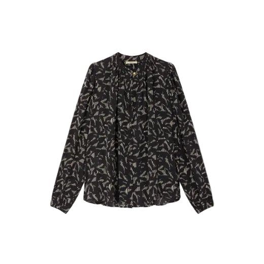 Lylis Shirt With Ruched Collar