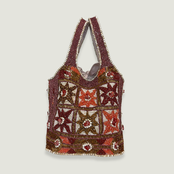 Lys - Cotton Bag With Beads Embroidery