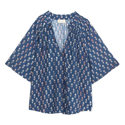 Ari Print Gathered Top