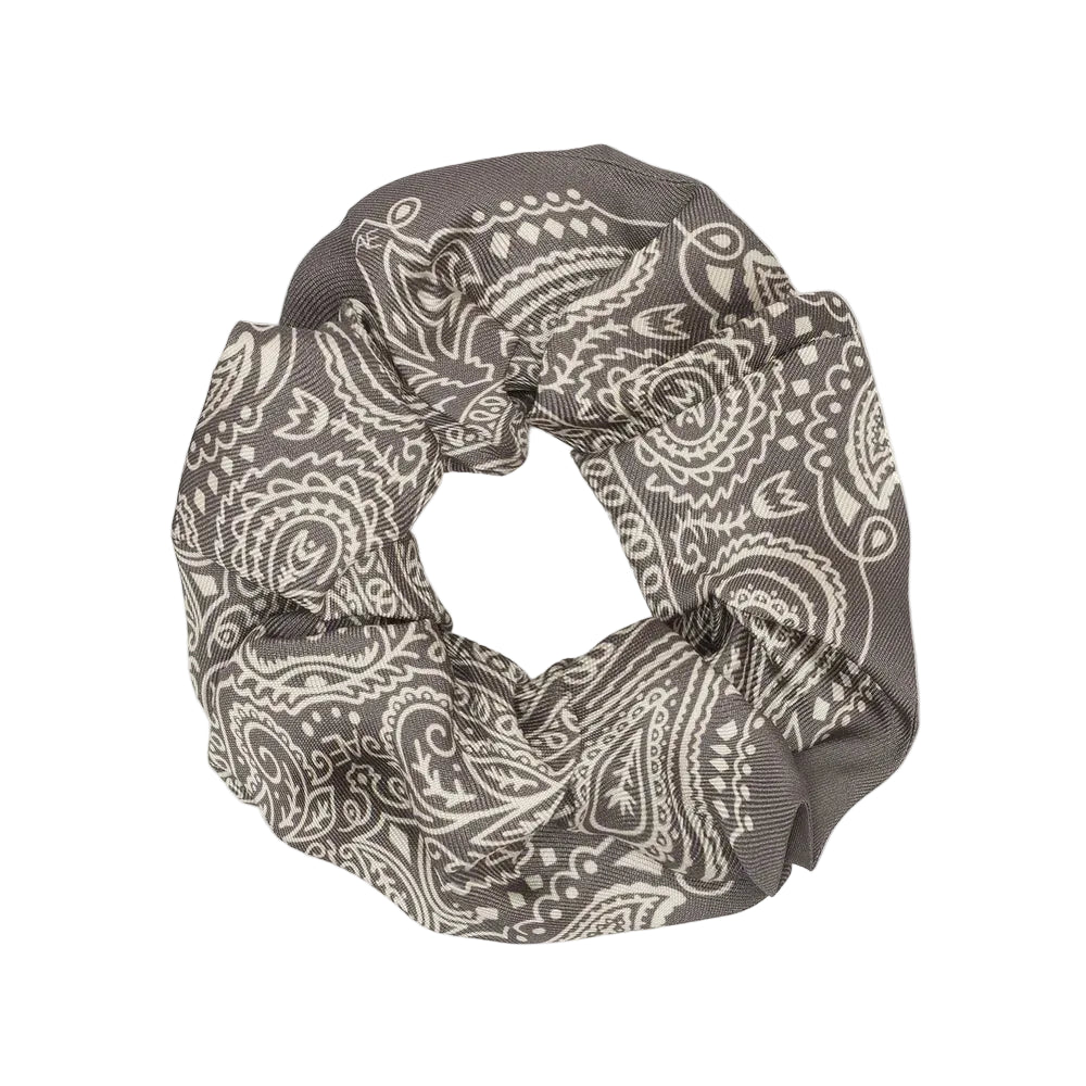 Minimal Bandana Silk Scrunchy