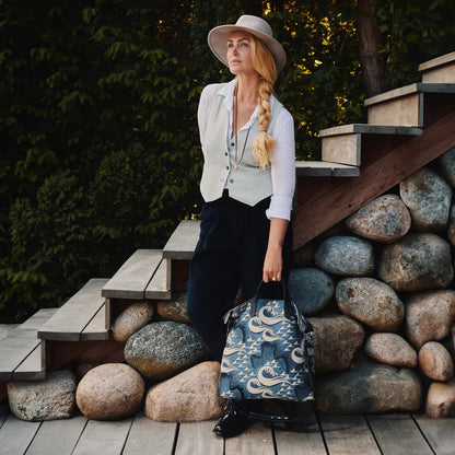 MS Shopper Ocean Jacquard/Black