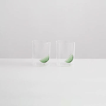 2 Gin And Tonic Glasses Clear