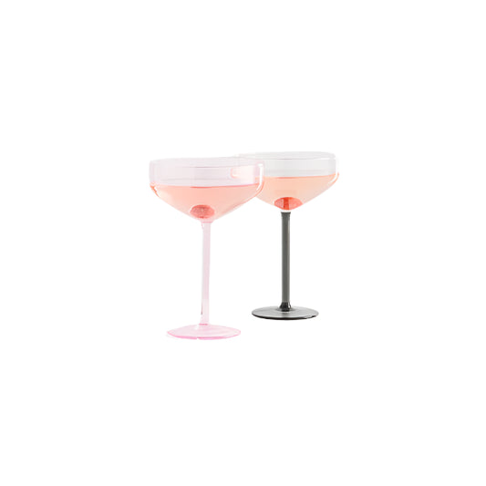 1 Manhattan Glass Smoke Clear Red