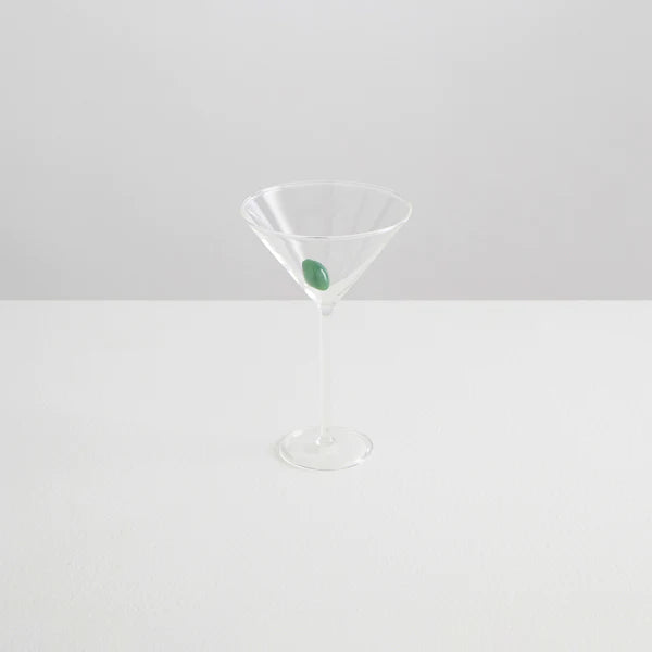 Martini Glass X 1 Clear Opaque