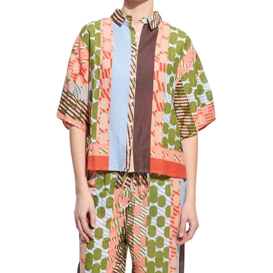 109 - Rose Khaki Andrew Pollen Shirt