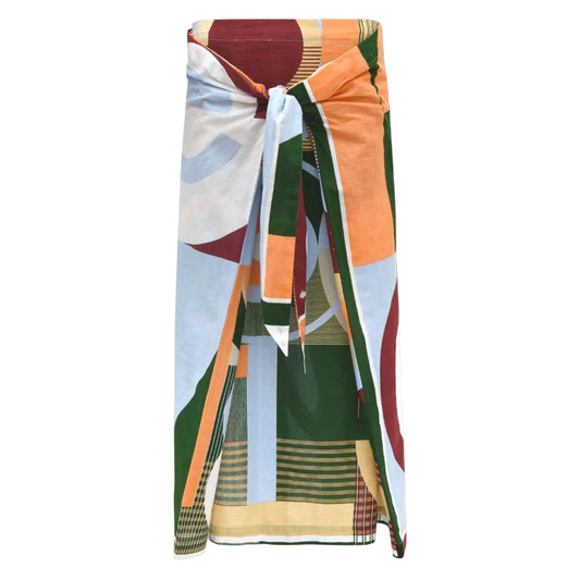 111 - Coral Cloud Olga Reve Ta Poesie Skirt