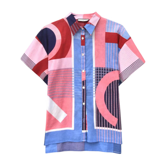 111 - Red Blue Andrew Ta Poesie Shirt