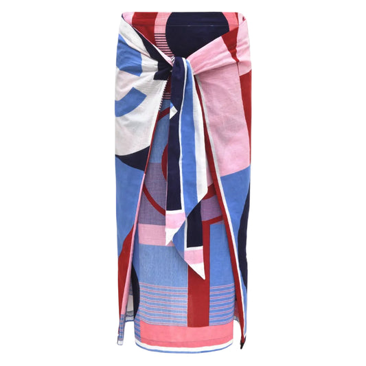 111 - Red Blue Olga Reve Ta Poesie Skirt